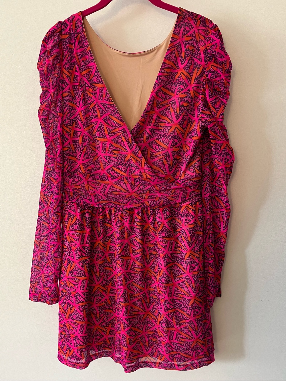 NWT Lilly Pulitzer Long Sleeve Presley Romper Mini Dress Sz L - Picture 6 of 10
